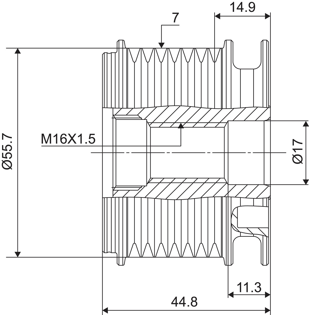 DISPOSITIVO RUOTA LIBERA ALTERNATORE